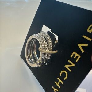 Givenchy Silver Ring Set